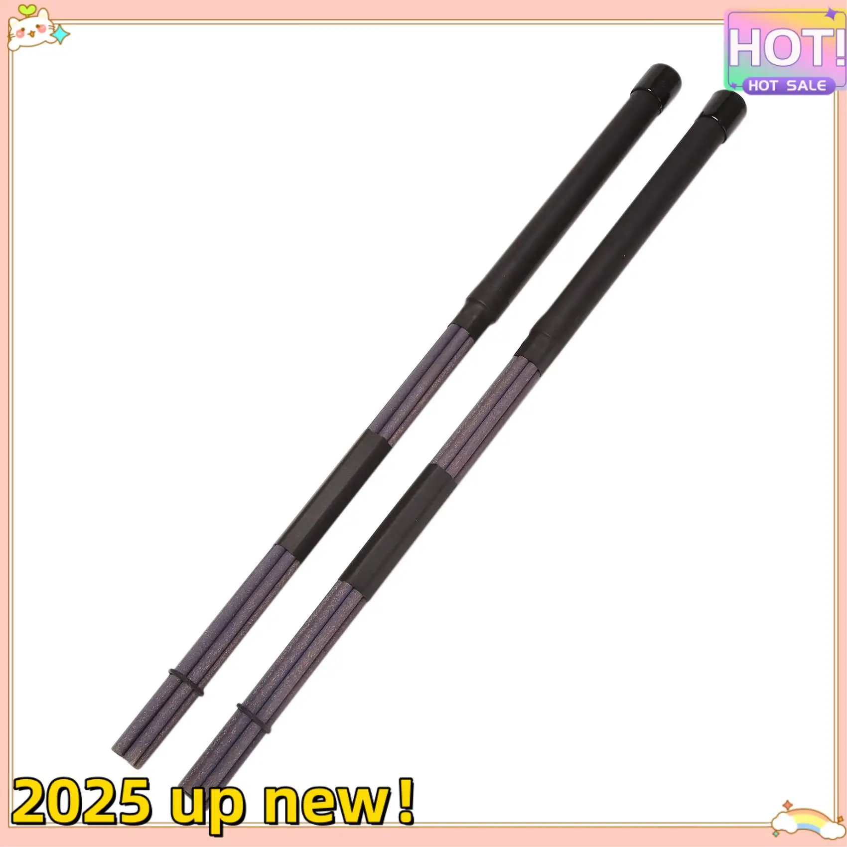 

Classy-Drum Sticks Set Include Nylon Drum Sticks,Retractable Drum Wire Brushes Rods Drum Stick With Portable Bag