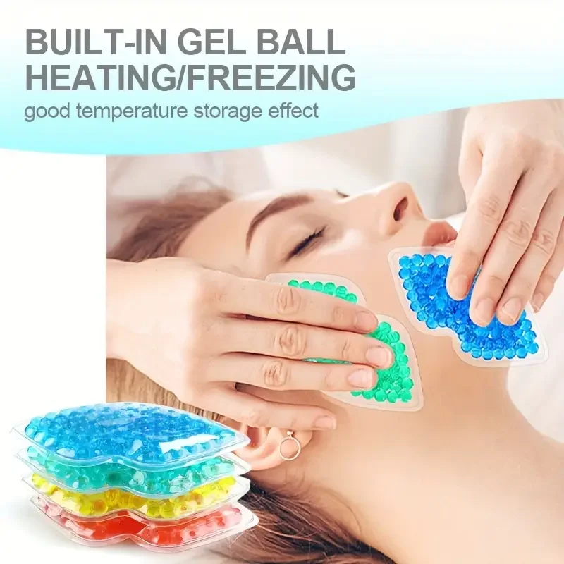 2 قطعة قابلة لإعادة الاستخدام الوجه الشفاه العين الجليد حزمة الباردة والساخنة ضغط للإصابات لتخفيف الآلام هلام الخرز لأدوات العناية بالبشرة اليومية