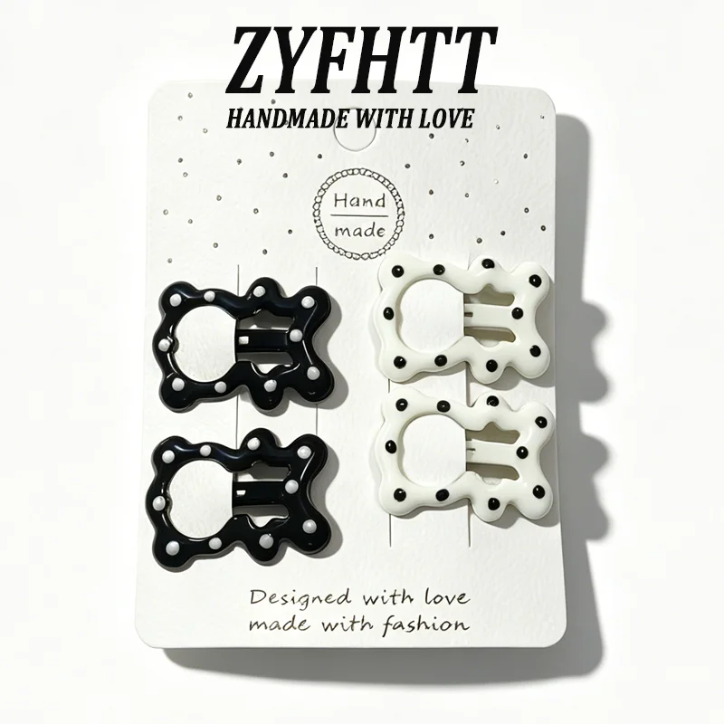 4/20 Stück ZYFHTT Einfaches Polka-Dot-Stern-Haarspangen-Set für Frauen, vielseitige Seitenklammer, modische Mädchen-BB-Clip-Haarnadel, Haaraccessoires – Detail 10