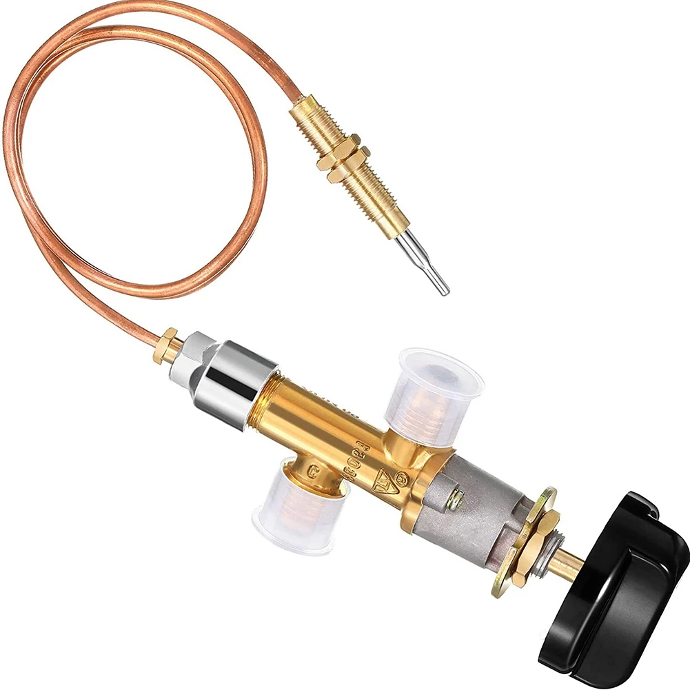 Precision Made -Low Pressure Gas LPG Fireplace Failure Safety Control Valve Kit Gas Heater Thermocouple Replacement 5/8-18UNF