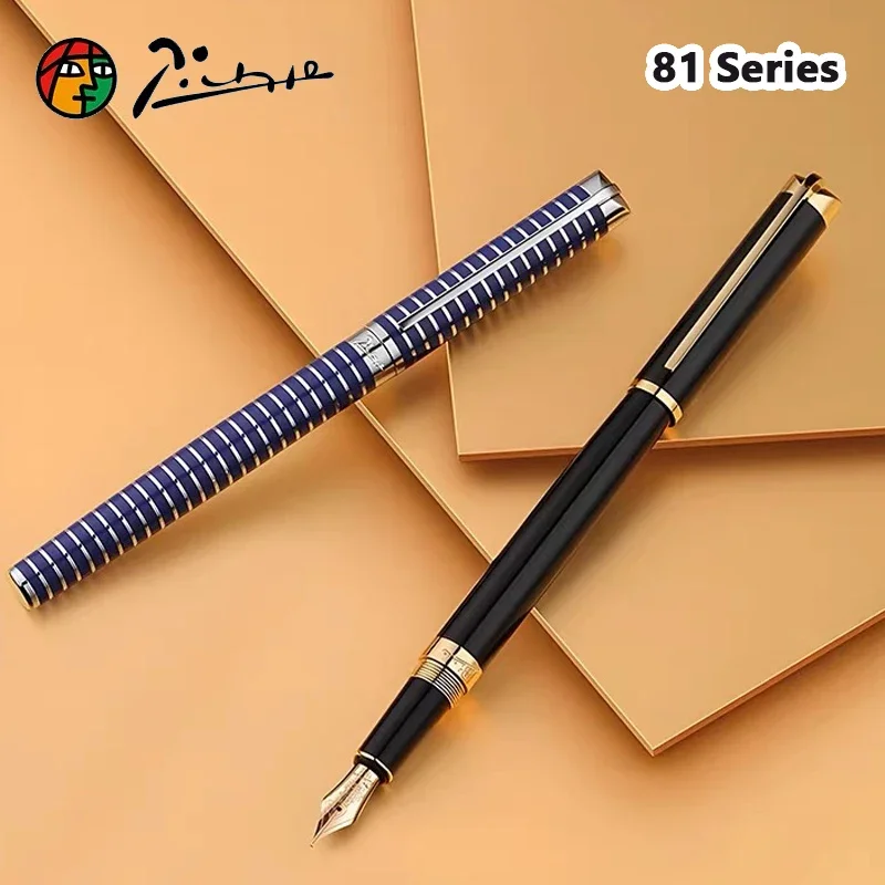 Pimio 81 Series Fountain Pen Luxury Elegant Pens 10K Gold Fine Nib Writing Calligraphy Practice Office Supplies Stationery Gift