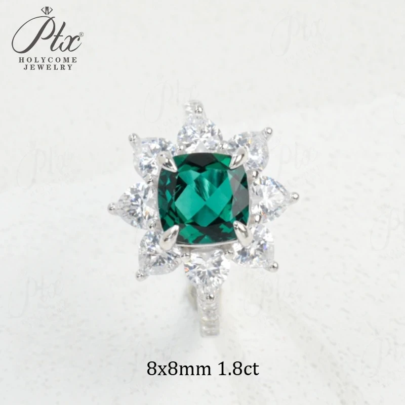 

Gemstones Ring Cushion Cut Lab Grown Ruby Sapphire Columbia 925 Silver Wedding Band No Fade Anniversary Gifts Vintage Ornate