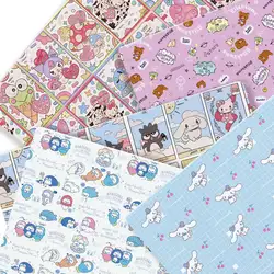 Hello Kitty 140x50CM Cartoon Polyester cotton fabric Patchwork Tissue Kid Home Textile Sewing Doll Dress Curtain cotton Fabric