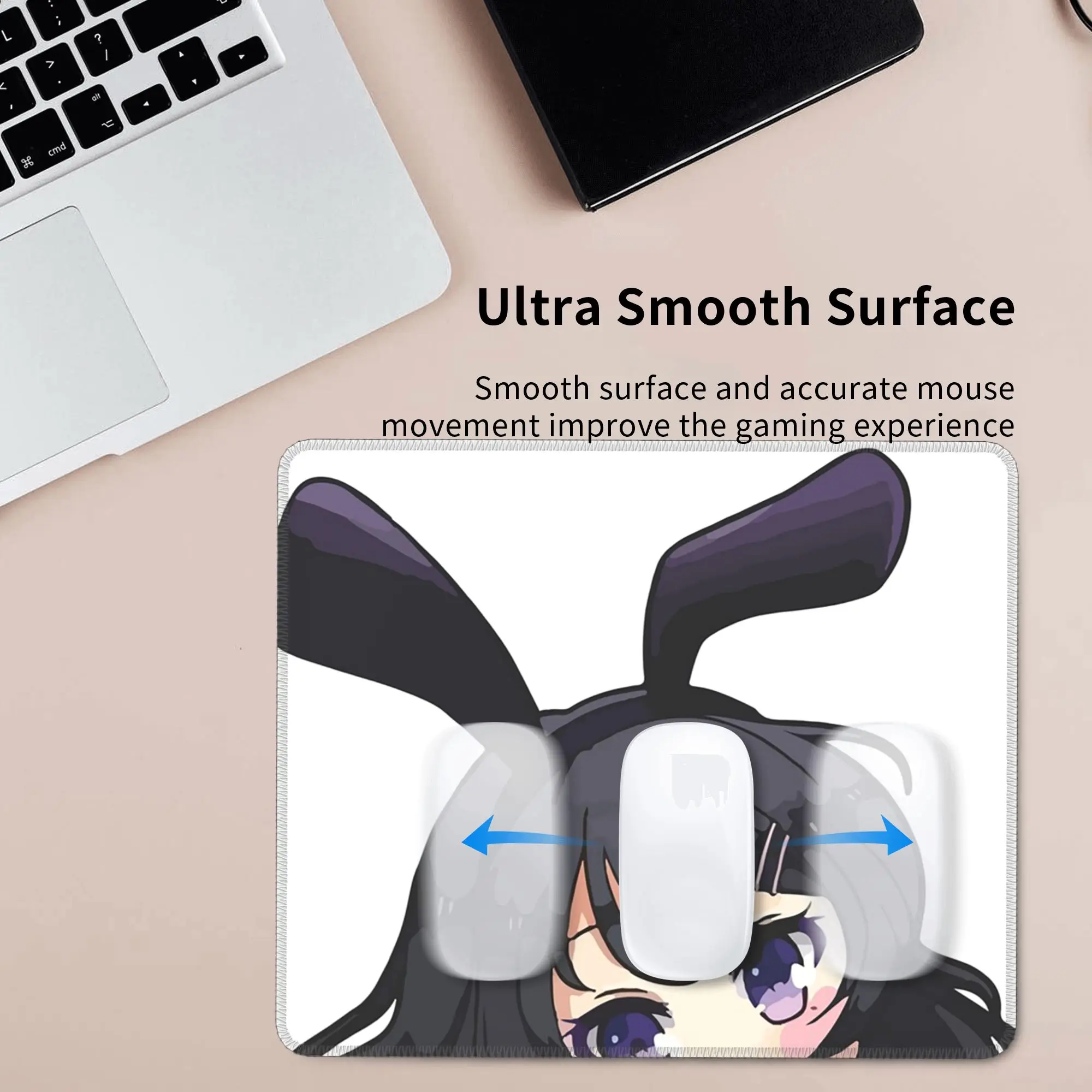 Bunny Girl Sakurajima Mai Anime Mouse Pad Computer Keyboard Mouse Mat Gaming PC Laptop Desk Mat Office Table Mats