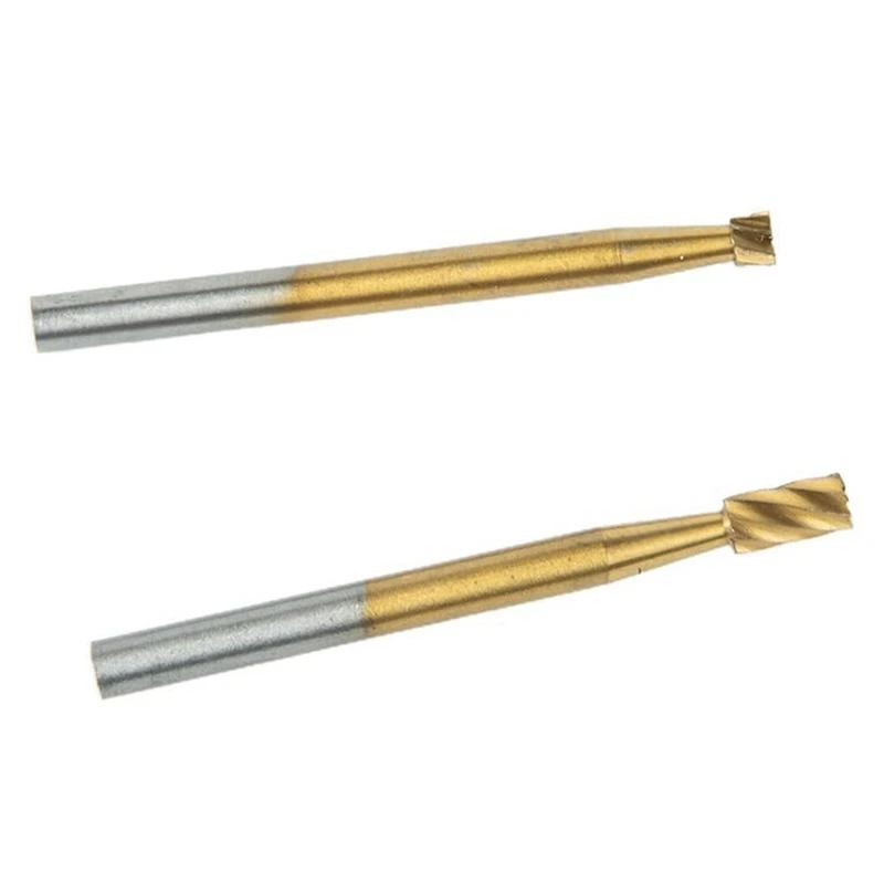 Conjunto de rebarbas rotativas de tungstênio de carboneto PORK-10PCS, cabeça de moagem de broca de moedor de haste 1/4 de 1/4 para escultura e polimento de metal