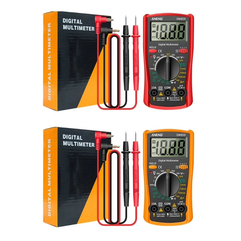 A-neng Dm850 Automotive Multimeter Rms Multimeter Voltage for Smart Voltmeter Pliers Amper Capacimeter Electric Tools