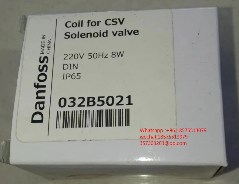 For Danfoss 032B5021 Solenoid Valve Coil 220V 50Hz 8w IP65 1 Piece