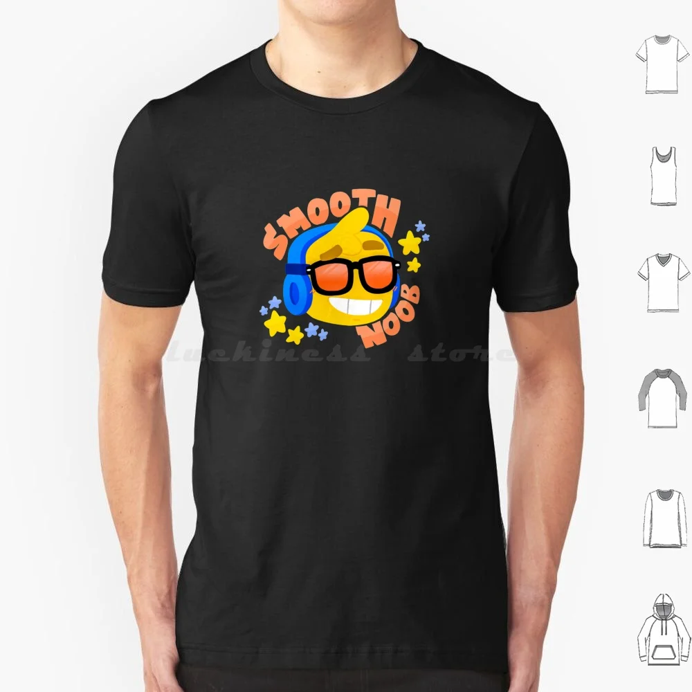 Cute Gaming Noob-Smooth Noob Face T Shirt 6xl Cotton Cool Tee Dab Dabbing Game Noob Heed Oof Game Block 3d Game