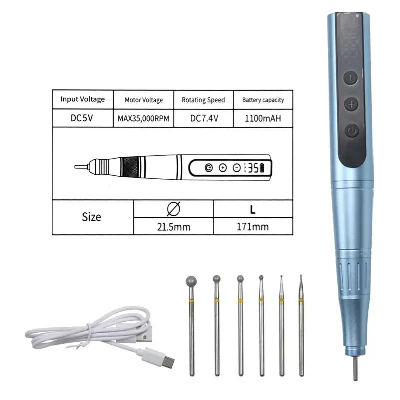 

GREATLH 0-35000RPM Portable Corneal Small Polisher with Six Polishing Head Ophthalmic Surgical Tools