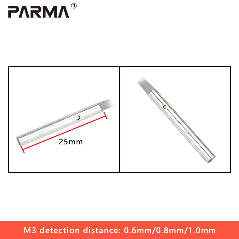 PARMA sensor M3/M4/M5/M6 Micro Proximity Switch, Three-wire NPN, Normally Open 12V24V PNP Sensor, Sensing Metal