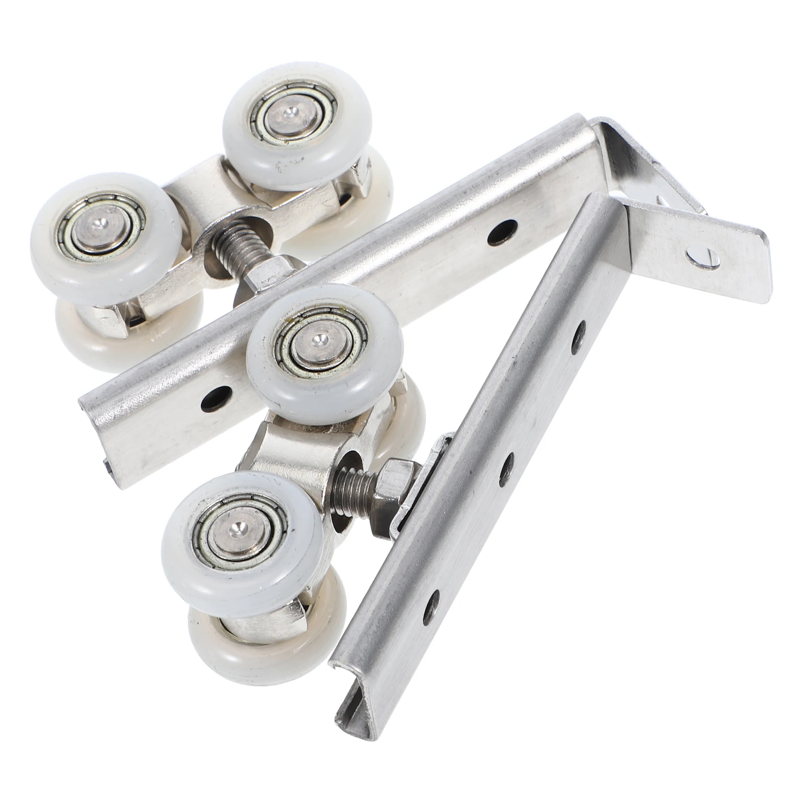 

2Pcs Stainless Steel Sliding Door Pulley High Bearing Capacity Easy Installation Space Saving Modern Home Decor