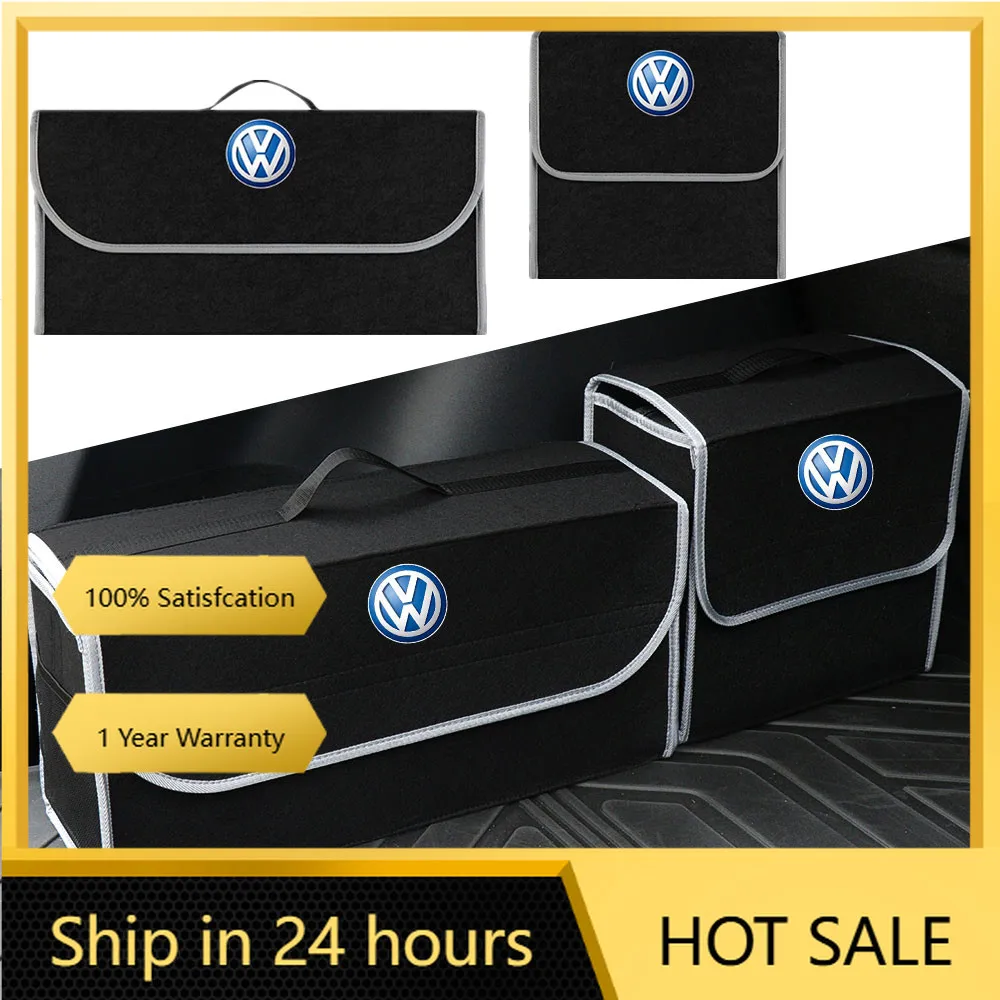 

Крышки ступицы, сумка для хранения багажника автомобиля, органайзер для мелочей, ящик для уборки для VW Volkswagen Rline Golf CC GTI Tiguan Passat, аксессуар