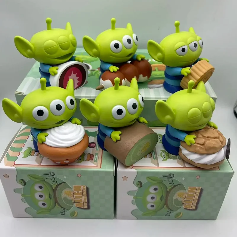 Neue Jahr Blind Box Alien Rex Action Figur Set Tee Party Sammlerstücke Kind Spielzeug Nette Desktop Dekoration Frühling Festival Souvenir