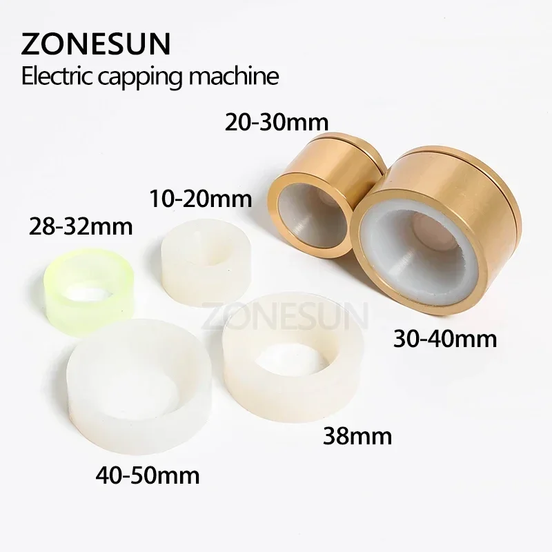 ZONESUN 28-32mm Automatic Electric Capping Machine Plastic Bottle Capper Portable Cap Screwing Machine Electric Sealing Machine