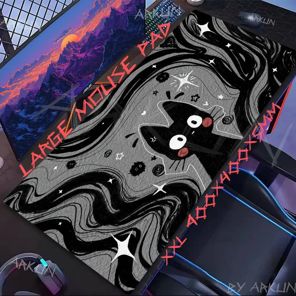 

Kawaii Hot Cat Mouse Pad Large Computer Office Game Table Mats XXL Rubber Anti-slip Gaming Keyboard Mousepads Long Desk Pads
