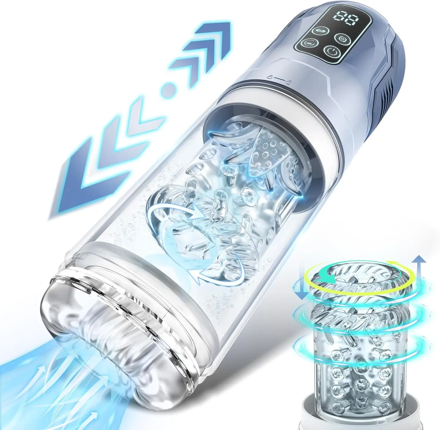 Telescopic Automatic Male Masturbator Masturbation Cup Blowjob Machine Sucking Pocket Pussy Vacuum Penis Pump Sex Toys for Men