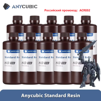 ANYCUBIC 1kg/10kg Liquid Photopolymer Standard Resin 405nm UV Resin For 3D Printer LCD Printing Resin Material For Photon Mono