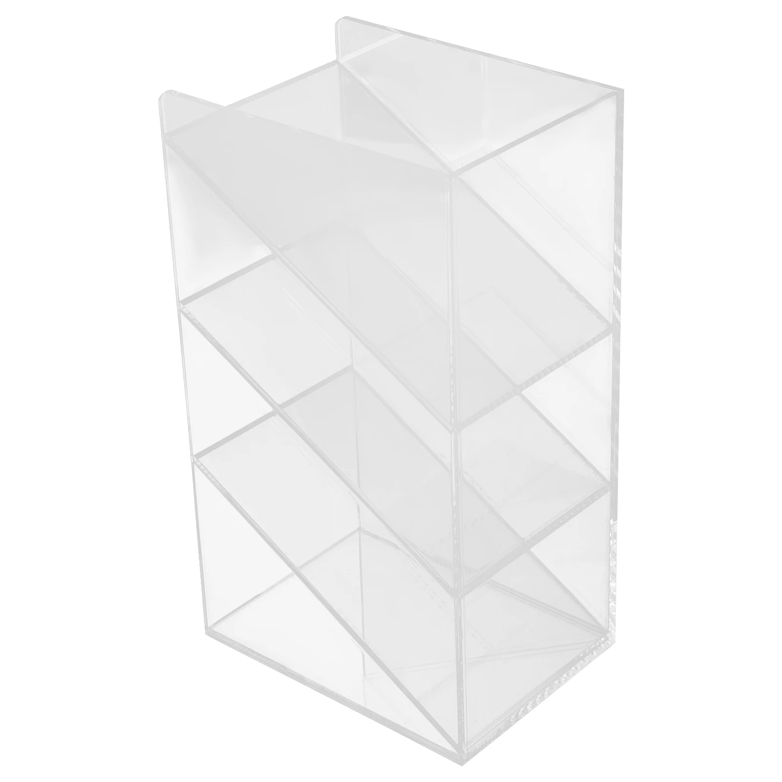 

Acrylic Pen Holder Clear Organizer Office Storage Organiser Desk Marker Desktop Supplies for Modern