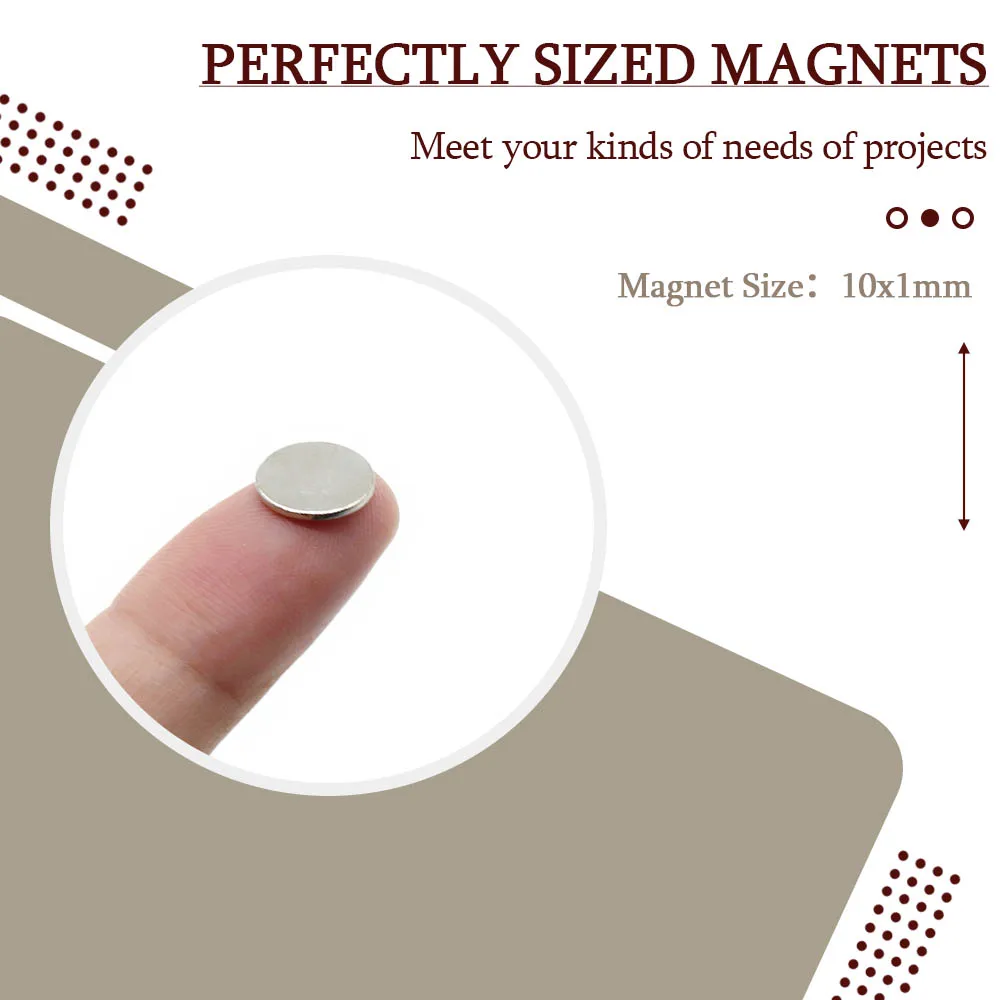 10mmx1mm Super Strong Round Neodymium Magnet Powerful Magnets N35 small Permanent Magnetic NdfeB Refrigerator Magnet 10x1