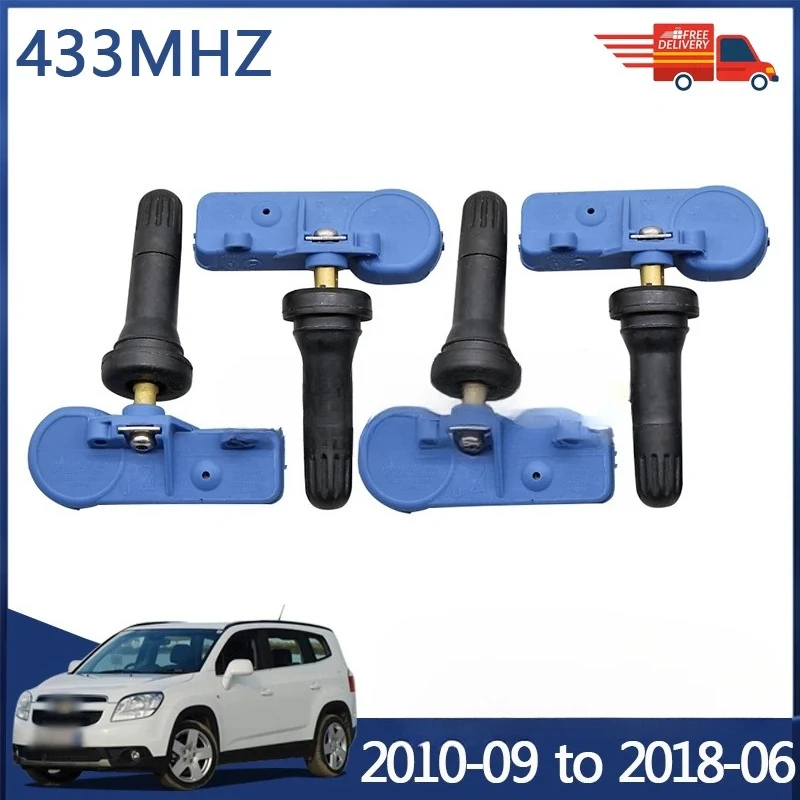 

4 шт. 433 МГц датчик контроля давления в шинах для Chevrolet Orlando 2010-09 до 2018-06 13581561