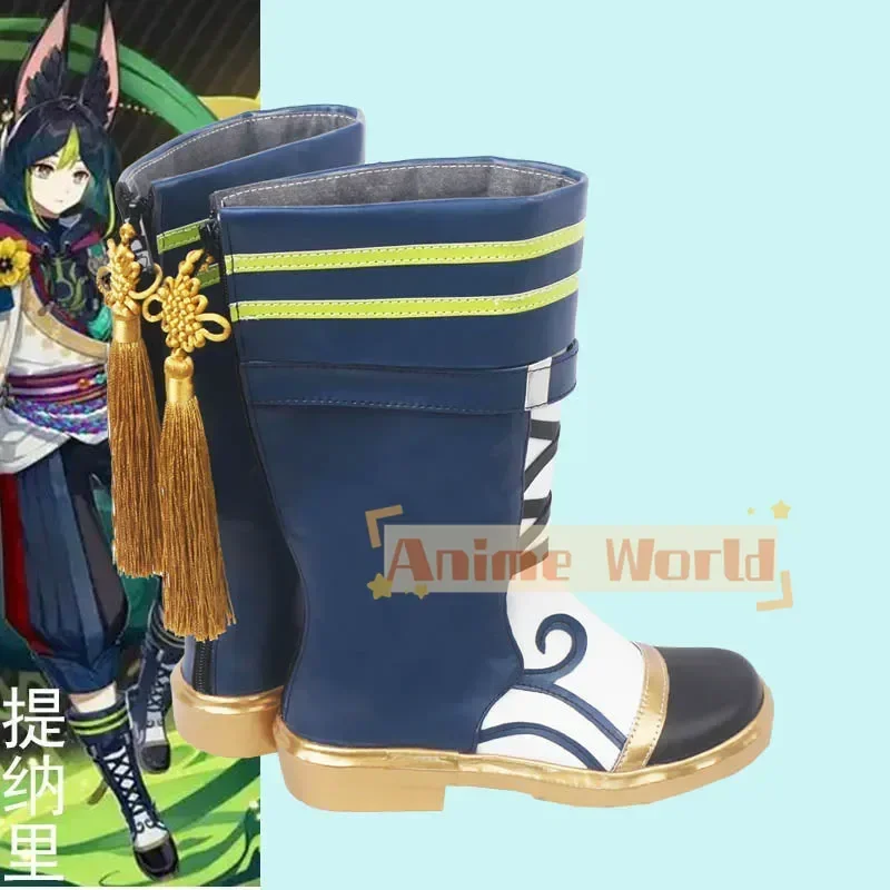Genshin Impact Tighnari Shoes Cosplay Boots Custom Made Halloween Carnival Party Props