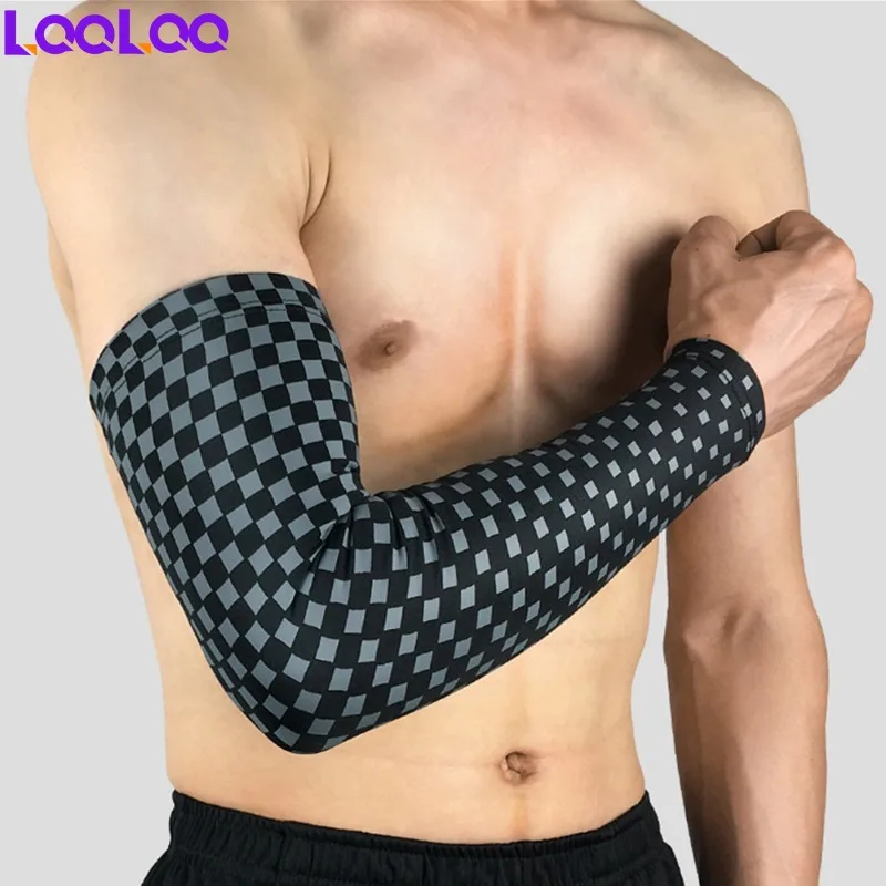 1Pcs Breathable Compression UV Protection Cooling Arm Sleeves for Cycling, Running, Golf, Driving, Basketball, Football, Outdoor