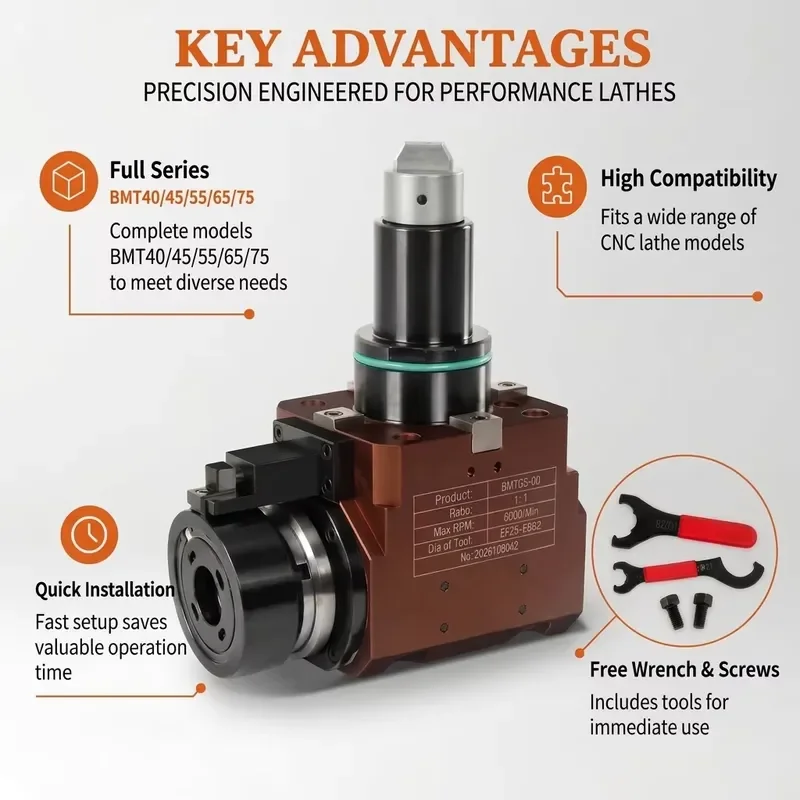 Cnc Lathe VDI Driven Tool Holder 0° Axial  RADIAL Tool Holder 90° Live VDI50 VDI40 VDI30 Turning