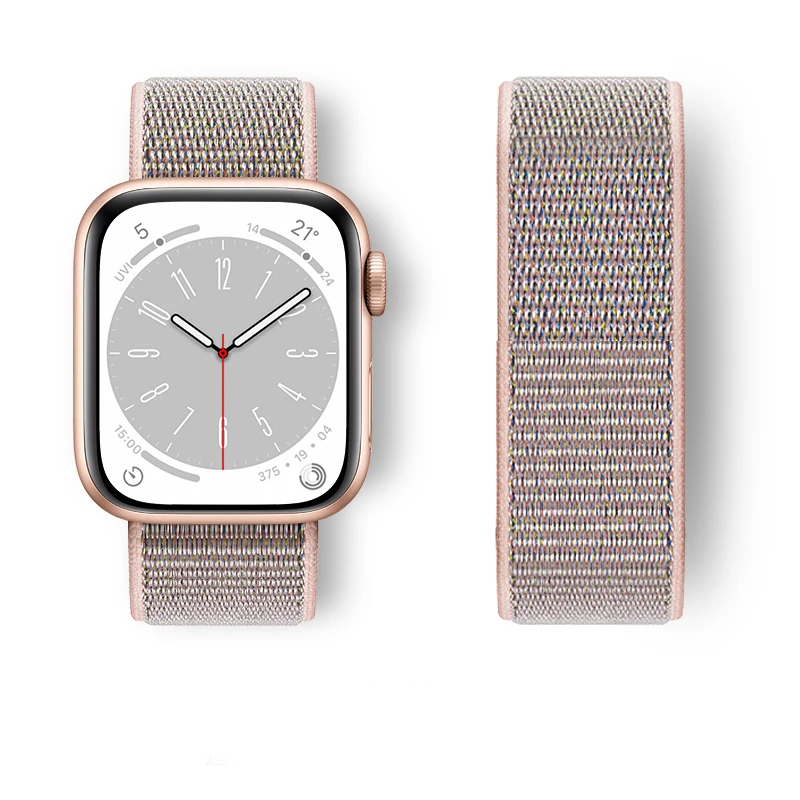 Sportschlaufe für Apple Watch Band Ultra 2 49 mm 44 mm 40 mm 45 mm 42/41/38 mm Nylon-Pride-Armband iWatch-Armband Serie 9 8 7 6 5 4 3 se – Detail 1