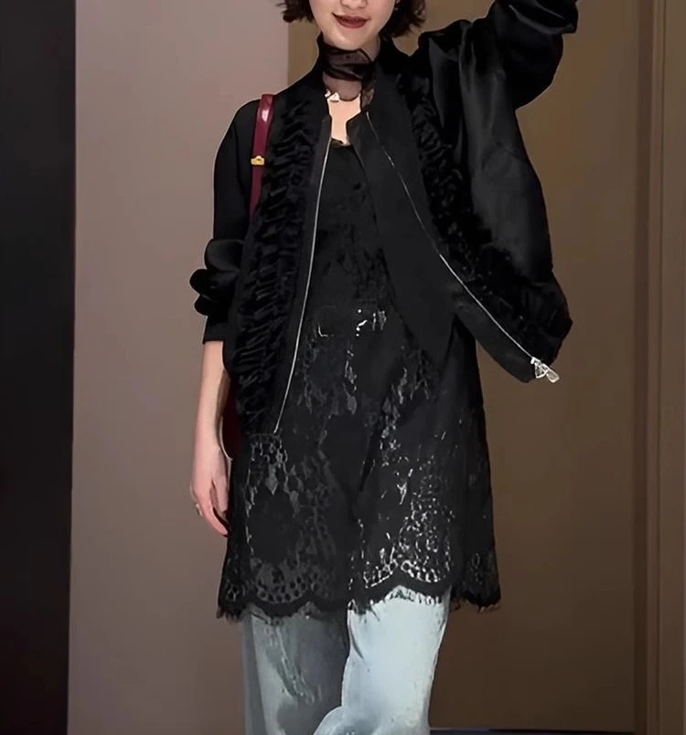 Vestido de encaje transparente sin mangas de verano para mujer, vestido sin mangas blanco y negro transparente de una pieza de estilo coreano, cubierta hueca