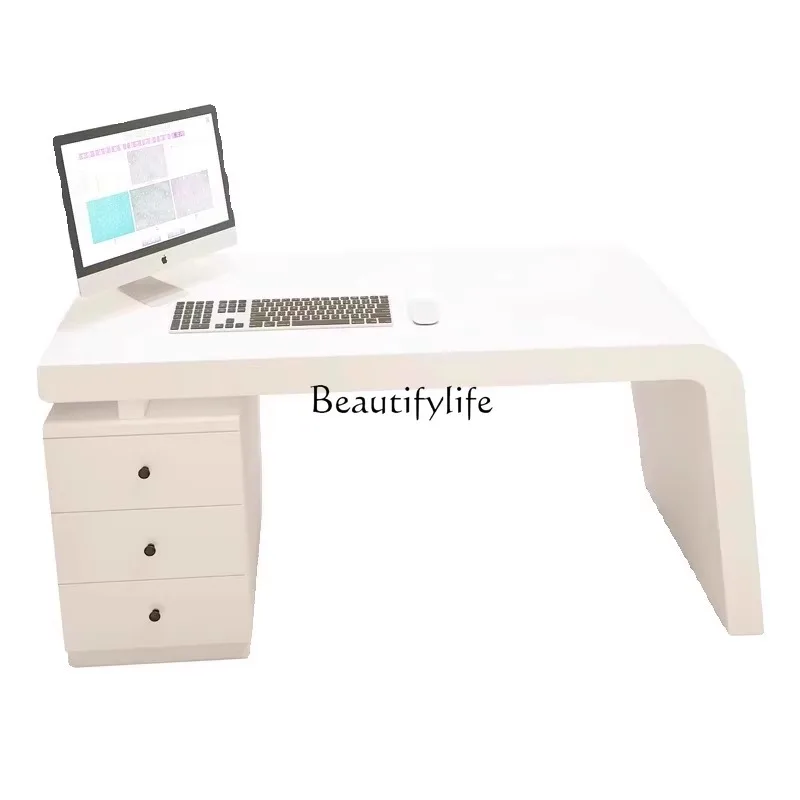 

Minimalist Organizer Office Desk Shelves Creativity Long Straight Secretary Computer Desks Unusual Quality Bureau Desk Furniture