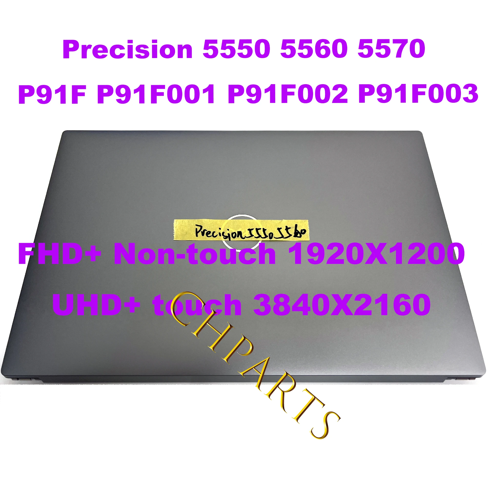 Imagem -03 - Conjunto de Substituição do Visor Táctil Lcd Tela Dell Xps 15 9500 9510 Precisão 5550 5560 5570 P91f P91f001 P91f002 P91f003