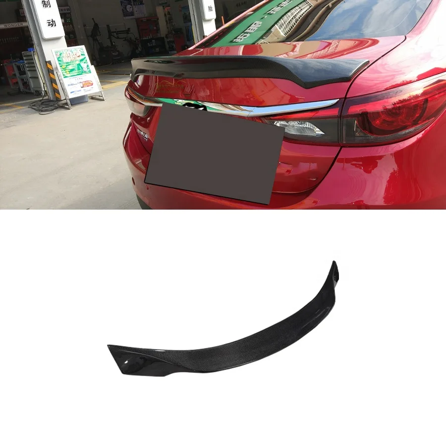 Factory direct Sales Carbon Fiber Rear Spoiler For Mazda 6 Artez Ducktail Boot Spoiler 2014+