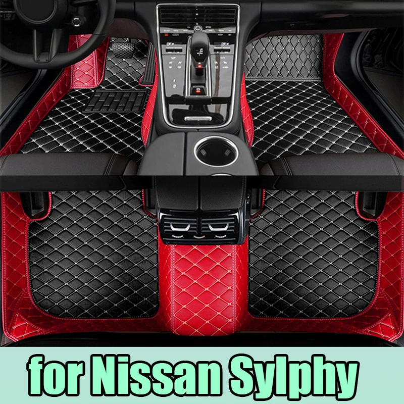 Car Floor Mats For Nissan Sylphy 2019 2018 2017 2016 2015 2014 2013 2012 2011 2010 2009 2008 2007 2006 Sentra B17 Accessories