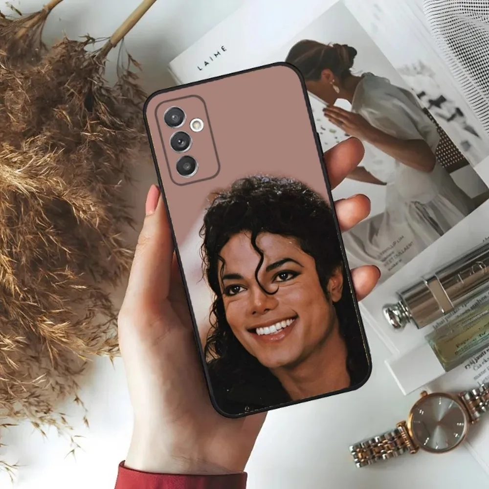 Singer Michael Jackson Phone Case For Samsung S24,23,22,30,21,10,9,Ultra,Plus,Lite,FE,5G Black Soft Case image 5