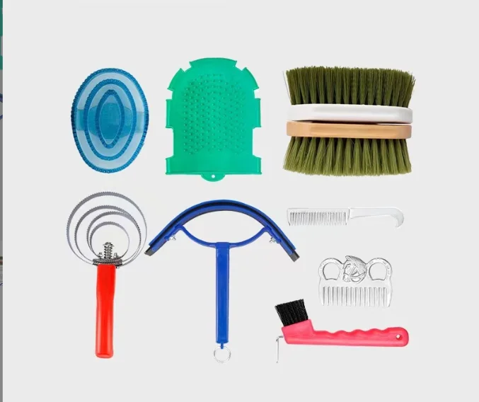 Wholesale 2024 New Horse Grooming Tool with Brushes and Bag