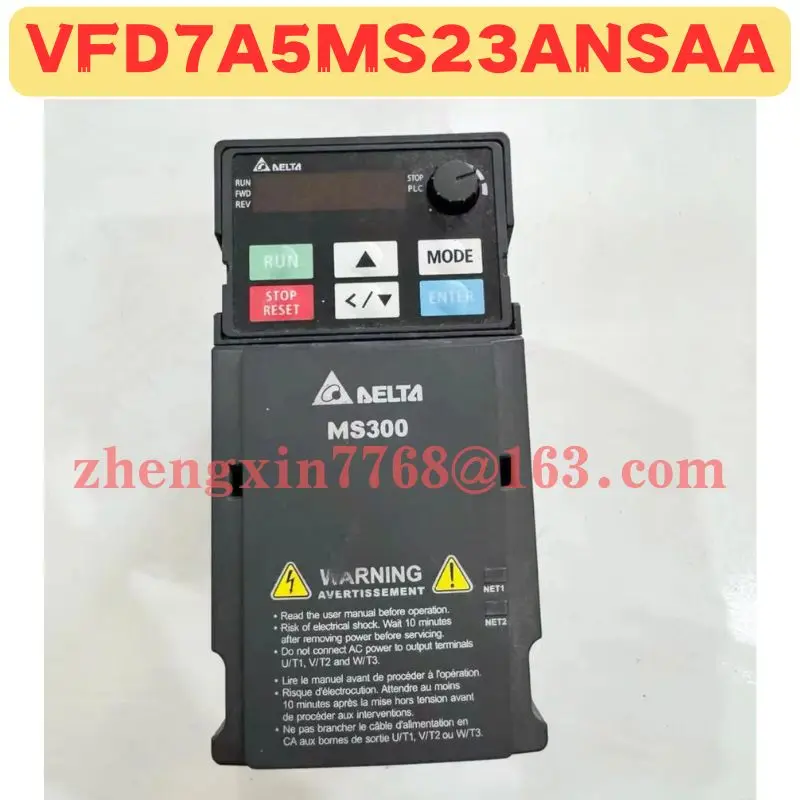 Used Frequency Converter VFD7A5MS23ANSAA Normal Function Tested OK