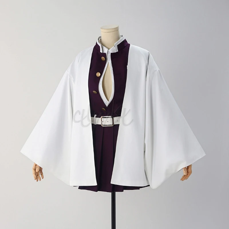 

Mitsuri Kanroji Cosplay Costume Embroidery SR Quality Purple TR Material Halloween Role Play Cosplay Uniform