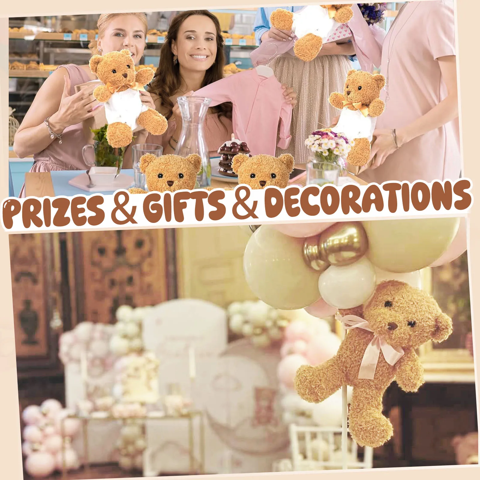 4/6/8/12 Sets Baby Shower Games Prizes Gifts Baby Doll Diapers Bear Blindfolded Diaper Changing Gender Reveal Baby Shower Favors view 4