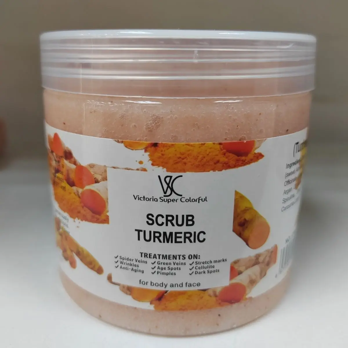

original turmeric body and face scrub bath salt 680g Ginger scrub