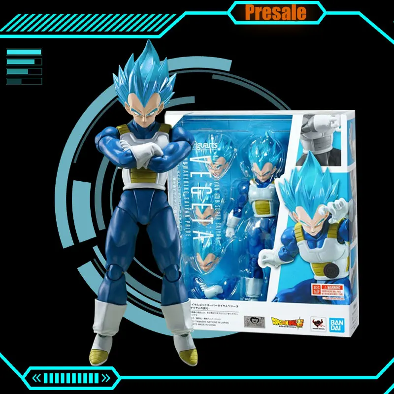 

Оригинальная фигурка Dragon Ball Super Shf Vegeta Super Saiyan God, аниме-фигурка, коллекция Dbz Vegeta, статуя, декор для стола, игрушки