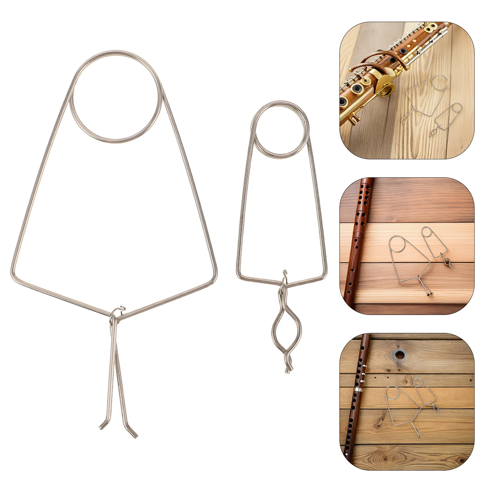 

2Pcs Wind Instrument Repair Tools Precision Metal Clamps for Flute Trumpet Saxophone Clarinet Oboe Pad Alignment Dent Correction