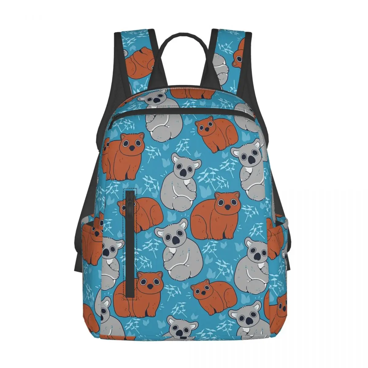 

Wombat And Koala With Eucalyptus Backpack Daypack Large Capacity Boys Girls BookBag School Bag Shoulder Bags for Men Women