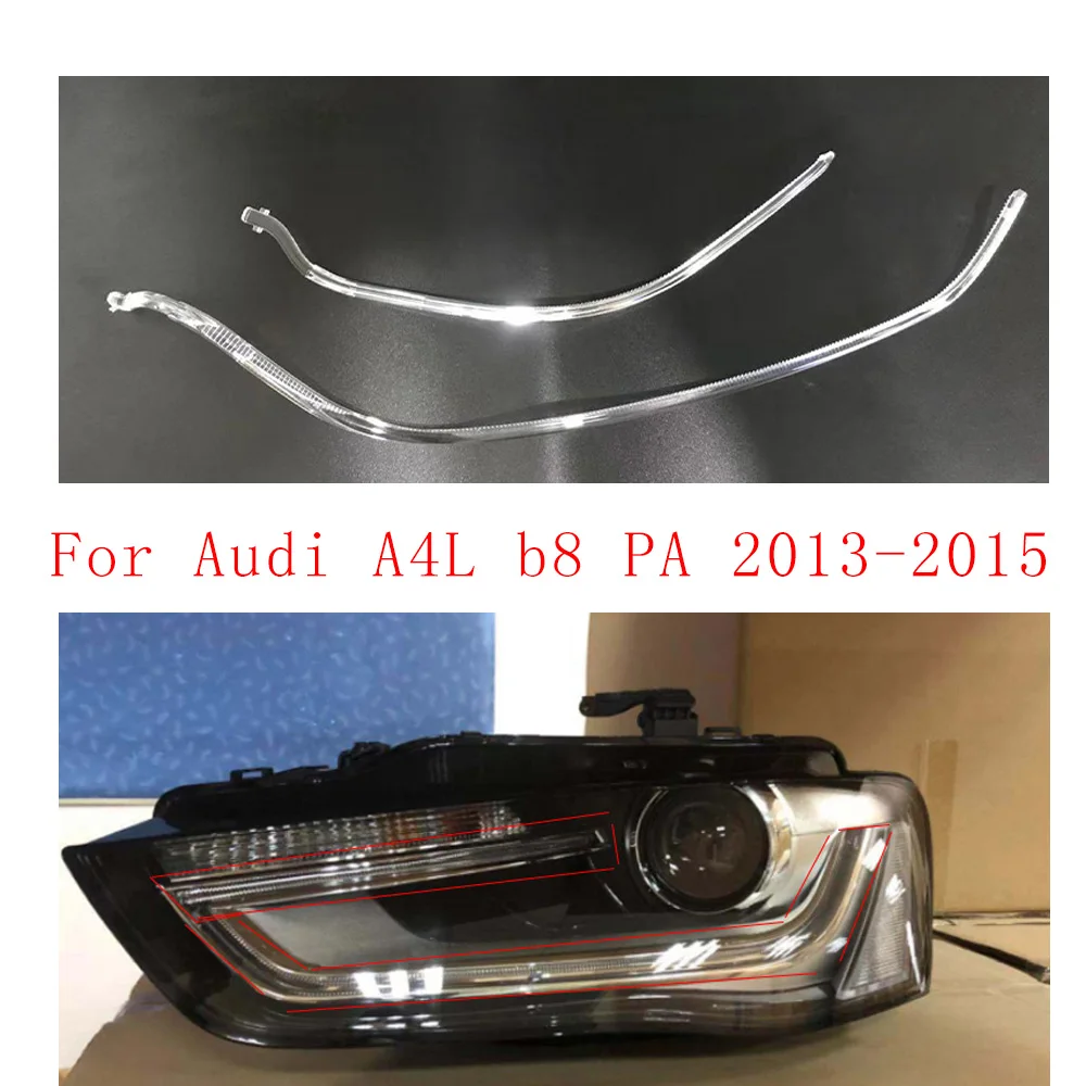Dla Audi A4L A4 b8 PA 2013-2015 Samochodowy reflektor DRL Prowadnica światła do jazdy dziennej Listwa świetlna