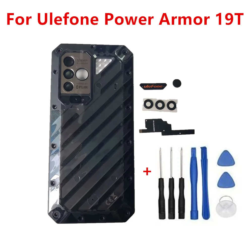 New For Ulefone Power Armor 19T Mobile Phone Back Battery Case Housings Door With Camera Infrared Filter lens Antenna FPC