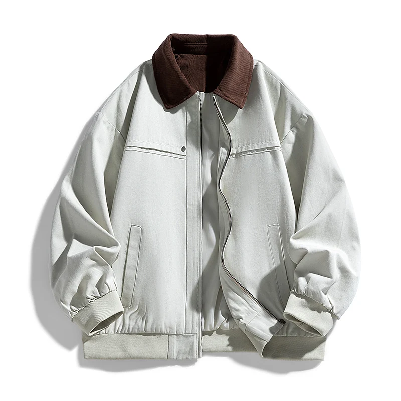 Men's Clothing Latest Washed Outerwear Trendy Brand Lapel Sports Outdoor Fashion High-quality Soft Comfortable Versatile Jackets