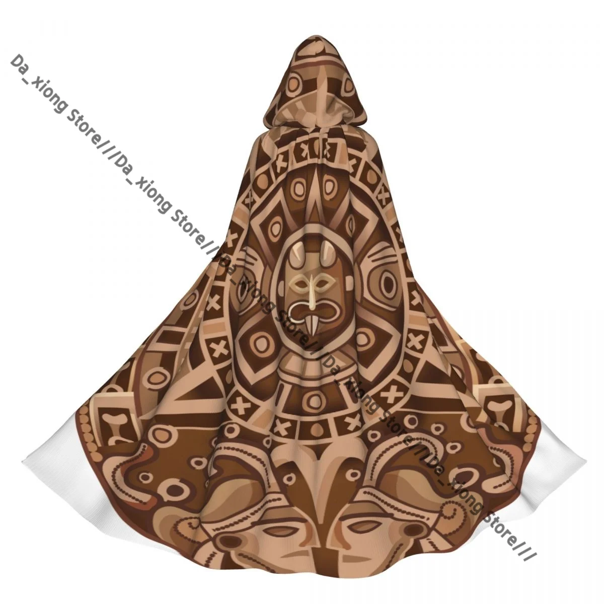 

Унисекс Хэллоуин Плащ Мультфильм Майя Календарь Накидка С Капюшоном Средневековый Костюм Ведьмы Викка Вампир