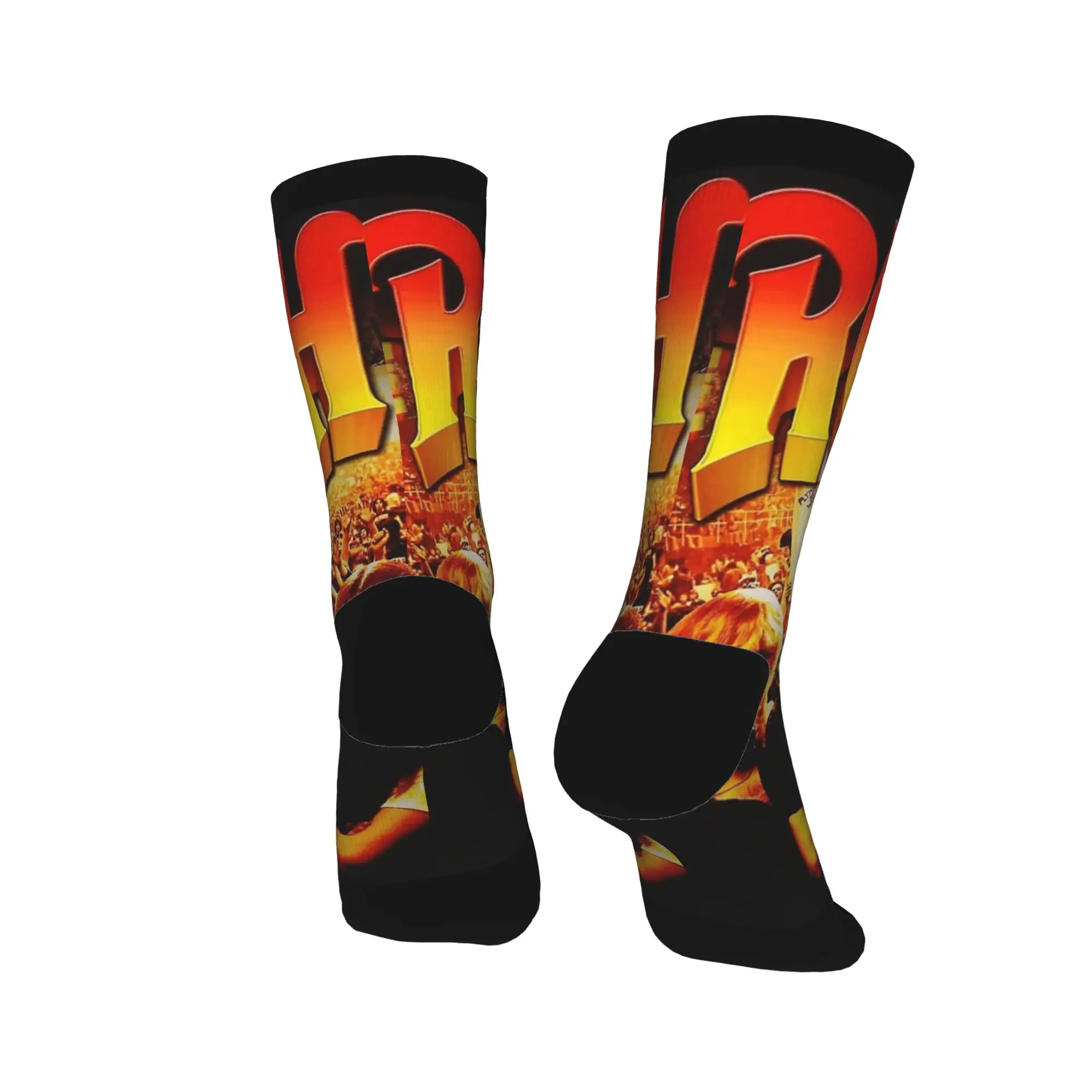 Concert Rush Band Vintage Tour chaussettes bas décontractés printemps anti-dérapant hommes chaussettes doux respirant conception escalade chaussettes