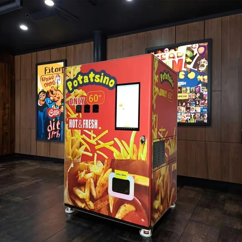 2026 New FL Customized Smart Fresh French Fries Vending Machine Potato Chips Chicken Nuggets French Fry Vending Machine Auto
