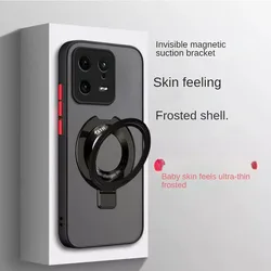 Luxury Magnetic Holder For Magsafe Wireless Charge Phone Case For Xiaomi Mi 14T 14 13 15 13T 15T  Poco F7 f8 X7 M6 F6 Pro Cover