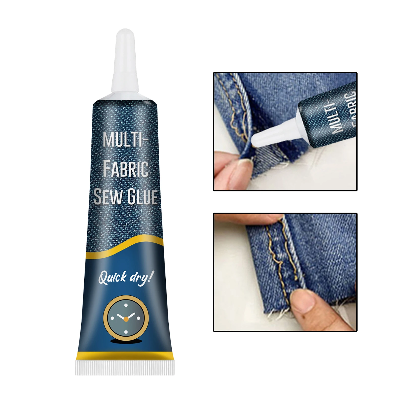 1.7oz Fabric Glue DIY No Irritation Fast Curing Washable Permanent Fusion for Textile Silk Plush Leather Fabrics Repair